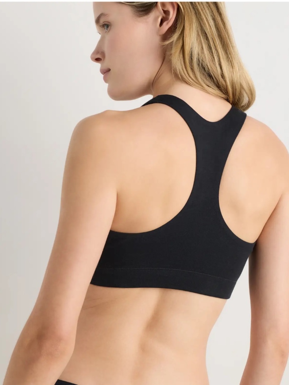 New Quince 2 pack organic cotton razor back bralette sm